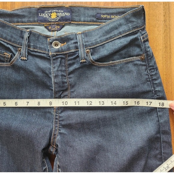 Lucky Brand Sofia Skinny Jeans Dark Wash Ultra Curvy Fit Womens Size 8 - Picture 7 of 11